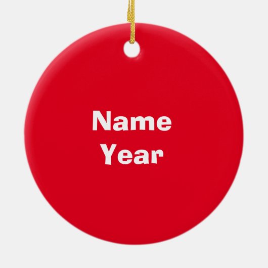 Décoration En Céramique Homme Chrismukkah Orament (Dos)