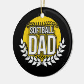 Décoration En Céramique Homme Softball Papa (Gauche)