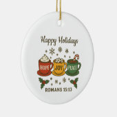 Décoration En Céramique Hope Joy Peace and Cocoa (Droite)