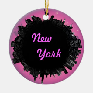 Décoration En Céramique Horizon rose de New York