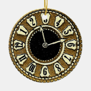 Décoration En Céramique Horloge de style antique Horloge de Noël