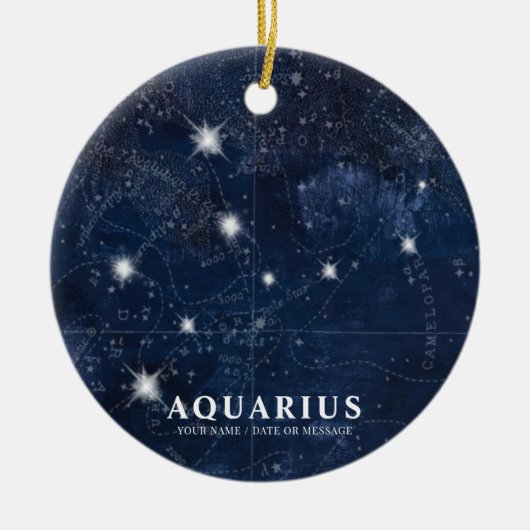 Décoration En Céramique Horoscope de virus, (Devant)