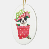 Décoration En Céramique Howliday heureux Boston Terrier (Gauche)