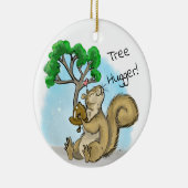 Décoration En Céramique Hugger d'arbre ! Écureuil (Droite)