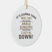 Décoration En Céramique Humour de chirurgie Ankle (Droite)