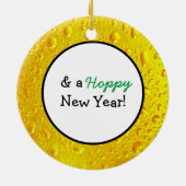 Décoration En Céramique Humour de la bière Noël (Dos)