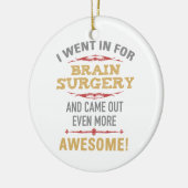 Décoration En Céramique Humour de récupération de chirurgie du cerveau (Gauche)