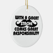 Décoration En Céramique Humour moustache (Droite)