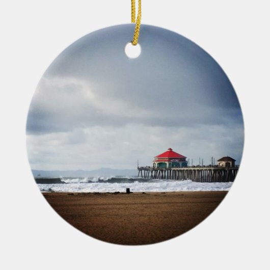 Décoration En Céramique Huntington Beach Pier, CA (Devant)