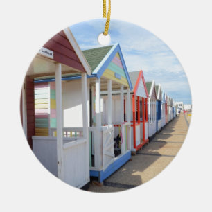 Décoration En Céramique Huttes colorées de plage