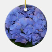 Décoration En Céramique Hydrangea macrophylla violette rustique (Dos)