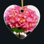Décoration En Céramique Hydrangea rose<br><div class="desc">Romantique élégant rose hydrangea - photo de H Cooper</div>