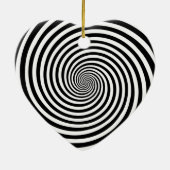 Décoration En Céramique Hypnosis Spiral Heart Shape (Dos)
