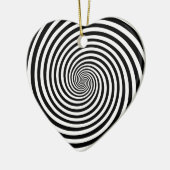 Décoration En Céramique Hypnosis Spiral Heart Shape (Gauche)