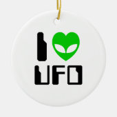 Décoration En Céramique I Alien Heart UFO (Devant)