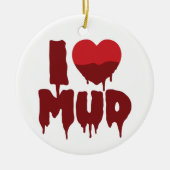 Décoration En Céramique I Coeur (Amour) Boue (Devant)