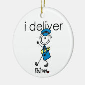 Décoration En Céramique I Deliver mail carrier (Gauche)