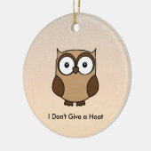 Décoration En Céramique I Don't Give a Hoot Owl Custom (Gauche)