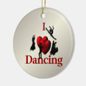 Décoration En Céramique I Heart Dancing Gold (Gauche)