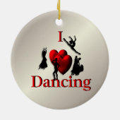 Décoration En Céramique I Heart Dancing Gold (Dos)