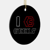 Décoration En Céramique I Heart Geek ASCII ART (Droite)