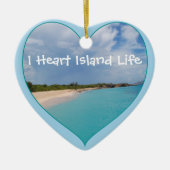 Décoration En Céramique I Heart Island Life (Devant)