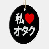 Décoration En Céramique I Heart [Love] Otaku ~ Geek japonais (Droite)