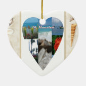 Décoration En Céramique I Heart St Maarten Ornament (Dos)