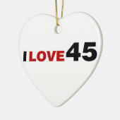 Décoration En Céramique I Love 45 (Gauche)