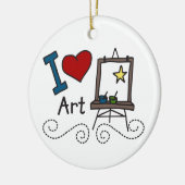 Décoration En Céramique I Love Art (Gauche)