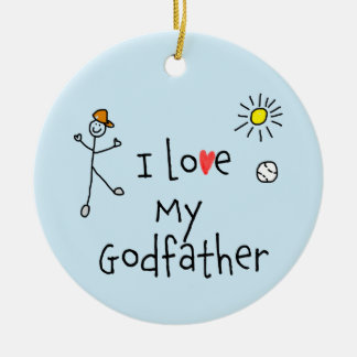 Décoration En Céramique I Love My Godfather Photo