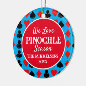 Décoration En Céramique I Love Pinochle Saison Bleu (Gauche)