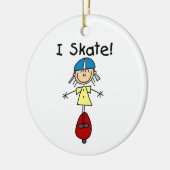 Décoration En Céramique I Skate Skateboard Girl (Gauche)