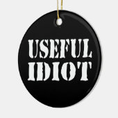 DÉCORATION EN CÉRAMIQUE IDIOT UTILE (Gauche)