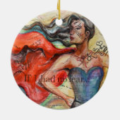 Décoration En Céramique "If I Had No Fear" Art Ornament (Dos)