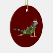 Décoration En Céramique Iguanas Avec Casquette Scaft Noël (Droite)