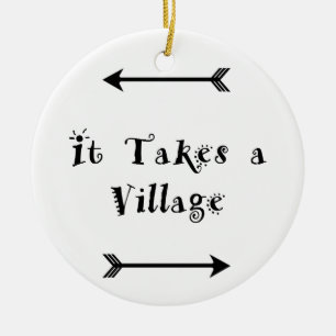 Décoration En Céramique Il prend un village - adoption Parenting