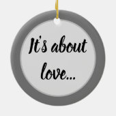 Décoration En Céramique Il s'agit d'amour (Dos)