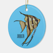 Décoration En Céramique Illustration d'angelfish (Gauche)