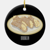 Décoration En Céramique Illustration de Cannoli (Dos)