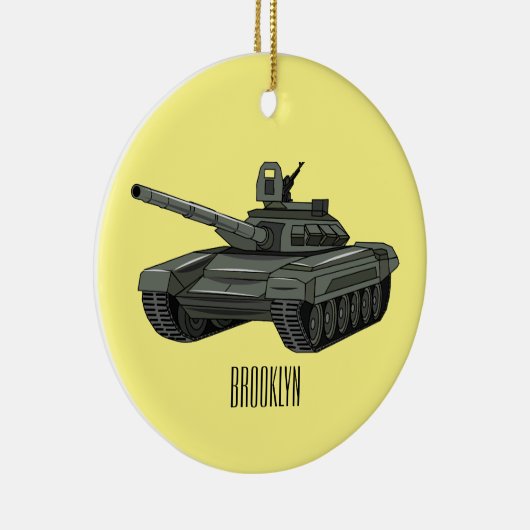 Décoration En Céramique Illustration de caricature de réservoir (Droite)