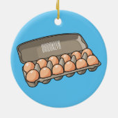 Décoration En Céramique Illustration de carton d'oeufs (Dos)