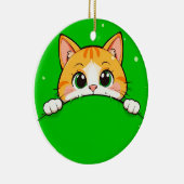 Décoration En Céramique Illustration de chat mignon (Droite)