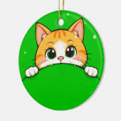 Décoration En Céramique Illustration de chat mignon (Gauche)