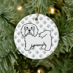 Décoration En Céramique Illustration de chien de dessin animé mignon Havan