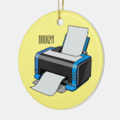 Décoration En Céramique Illustration de dessin d'imprimante (Gauche)