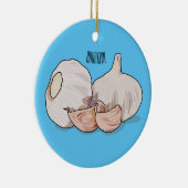 Décoration En Céramique Illustration de dessin sur l'ail (Droite)