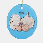 Décoration En Céramique Illustration de dessin sur l'ail (Gauche)