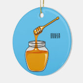 Décoration En Céramique Illustration de dessin sur le miel (Gauche)