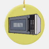 Décoration En Céramique Illustration de dessin sur micro-ondes (Dos)